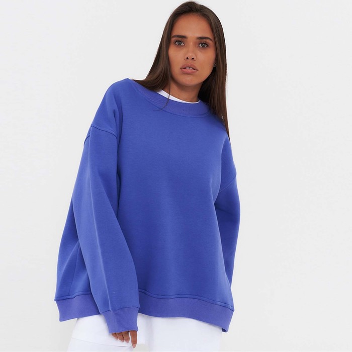 Свитшот женский НАЧЁС, цвет лиловый, размер M (44-46) - Фото 1