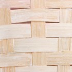 Корзина плетеная (бамбук), 18 х 15 х 50 см, бело-розовая - Фото 5