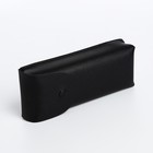 Подарочный набор, плетёный ремень, футляр для очков, картхолдер на телефон, цвет чёрный 9568599