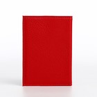 Подарочный набор, ремень с винтом, картхолдер на телефон, обложка для паспорта, футляр для очков, цвет красный - Фото 5