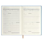 Ежедневник недатированный А5, 120 листов ESCALADA, мягкий переплёт, искусственная кожа "Наппа", тиснение фольгой, белый офсет 70 г/м², голубой 9952816 - фото 16447210