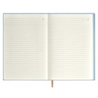 Ежедневник недатированный А5, 120 листов ESCALADA, мягкий переплёт, искусственная кожа "Наппа", тиснение фольгой, белый офсет 70 г/м², голубой 9952816 - фото 16447211