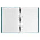 Записная книжка А5 96 листов в клетку ESCALADA, мягкий переплёт, искусственная кожа "Джинс", тиснение фольгой, белый офсет 70 г/м², коричневый - фото 24176697