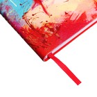 Записная книжка 77x149мм 64 листа в линейку ESCALADA, мягкий переплёт, искусственная кожа "Наппа", белый офсет 70 г/м², красный - фото 24568669