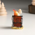 Сувенир полистоун "Золотой дракон в сундуке с монетами" 3,6х3х5,3 см - Фото 3