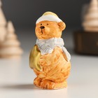 Сувенир керамика "Мишка со звёздочкой, в колпаке и шарфике" 3х3х6,2 см - Фото 4