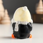 Сувенир керамика "Пингвин в шапке-колпаке с помпошками" МИКС 3,7х2,8х6 см - Фото 4
