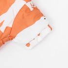 Комбинезон "Стиляга", размер XS (ДС 21 см, ОШ 25 см, ОГ 35 см)  белый/оранжевый - фото 7583045