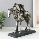 Фигурка полистоун «Поцелуй с принцем на коне» под металл, 25×11.2×23 см - Фото 3