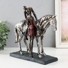 Фигурка полистоун «Поцелуй с принцем на коне» под металл, 25×11.2×23 см - Фото 4