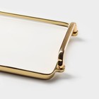 Блюдо керамическое для подачи Gold, 31×18,5×4,5 см - Фото 4