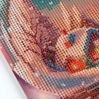 Алмазная мозаика на новый год с частичным заполнением для детей «Снежный шар», 20×25 см, набор для творчества - Фото 5