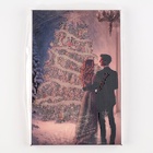 Алмазная вышивка на раме с частичным заполнением «Новогодняя ночь» 20×30, с гирляндой - Фото 3