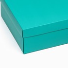 Коробка подарочная складная, упаковка, «Изумрудная», 30×20×9 см - Фото 3