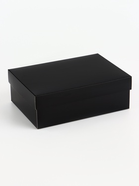 Коробка подарочная складная, упаковка, «Чёрная», 21?15?7 см (комплект 5 шт)