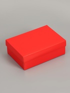 Коробка подарочная складная, упаковка, «Красная», 21×15×7 см - Фото 2