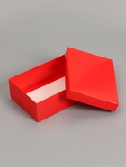 Коробка подарочная складная, упаковка, «Красная», 21×15×7 см - Фото 3