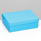 Коробка складная «Голубая», 21 х 15 х 7 см - Фото 1