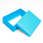Коробка складная «Голубая», 21 х 15 х 7 см - Фото 4