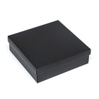 Коробка складная, крышка-дно, чёрная, 20 х 20 х 6 см - Фото 2