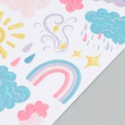 Наклейка интерьерная цветная "Погода" 30х60 см - Фото 3