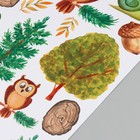 Наклейка интерьерная цветная "Филин в лесу" 50х70 см - Фото 3