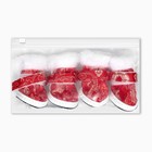 Ботинки "Забава", набор 4 шт, 1 размер, красные - фото 9347847
