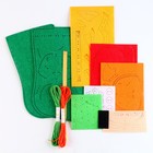 Набор для шитья. Новогодний носок из фетра «Дракон с шаром», 18 х 27 см - фото 26987913