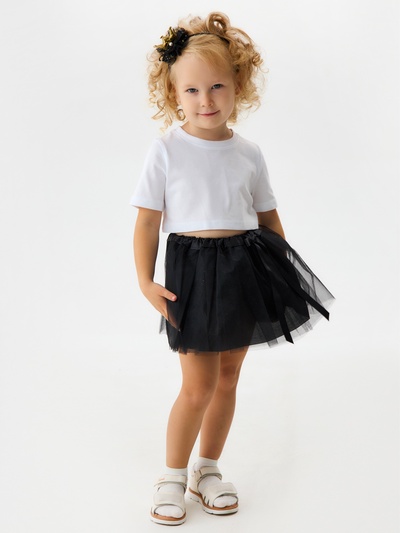 Набор для фотосессии KAFTAN «Королева»: юбка и ободок, чёрная, рост 86-104 см