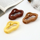 Крабик для волос «Леона», овал геометрия матовый, 8.5 см, МИКС 9887855