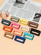 Крабик для волос «Леона», прямой классика матовый, 8.5 см, МИКС (комплект 12 шт) - фото 52401121