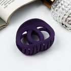 Крабик для волос «Леона», круги классика матовый, 6.5 см, МИКС 9887861