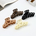 Крабик для волос «Леона», сердца матовый, 10 см, МИКС - Фото 3