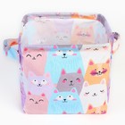 Органайзер для хранения белья, кофр водонепроницаемый «Котики», 14.5×13.7×14 см - Фото 2