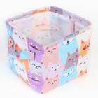 Органайзер для хранения белья, кофр водонепроницаемый «Котики», 14.5×13.7×14 см - Фото 3