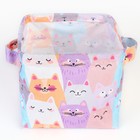 Органайзер для хранения белья, кофр водонепроницаемый «Котики», 14.5×13.7×14 см - Фото 4