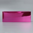 Кондитерская упаковка, коробка для кекса с PVC крышкой, «Розовая», 30 х 8 х 11 см - Фото 3