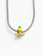 Шарм «Банан», жёлто-зелёный в чернёном серебре - Фото 2