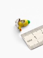 Шарм «Банан», жёлто-зелёный в чернёном серебре - Фото 4