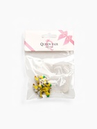 Шарм «Банан», жёлто-зелёный в чернёном серебре - Фото 5