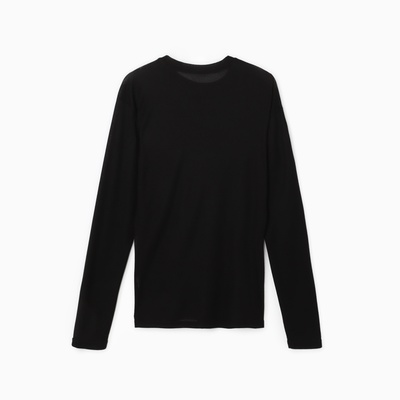 Лонгслив женский MIST, размер onesize, чёрный