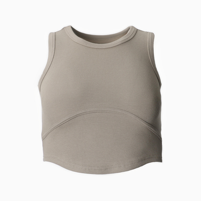 Топ в рубчик женский MIST, onesize, бежевый