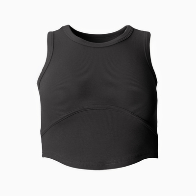 Топ в рубчик женский MIST, onesize, тёмно-серый