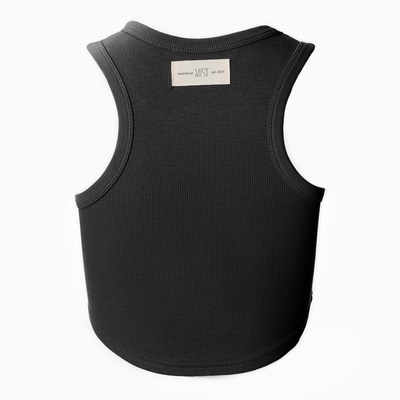 Топ в рубчик женский MIST, onesize, тёмно-серый