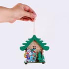 Световой декор «Дом Деда Мороза» 6,9 × 12,4 × 11,2 см, МИКС - фото 7658368