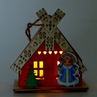 Световой декор «Дом Дед Мороза» красного цвета, 5,9 × 7 × 8,3 см - Фото 5