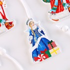 Набор новогодних подвесок «Дед Мороз и Снегурочка» 12 шт., МИКС - Фото 4