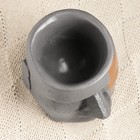 Кашпо - органайзер "Истукан моаи" 10 см, серый, бронза - Фото 5