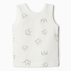 Майка Bloom Baby Короны без рукавов, р. 86 см, бежевый - фото 23070280