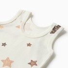 Майка Bloom Baby Звездочки без рукавов, р. 80 см, бежевый - фото 24305395